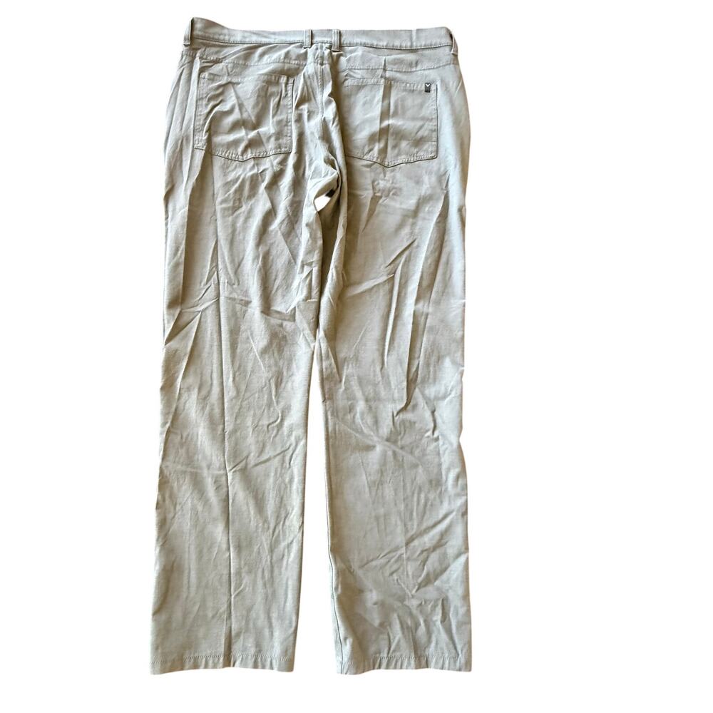 Callaway Mens Performance Golf Chino Pants 38X32 Gray Preppy Business Outdoor - Picture 2 of 9